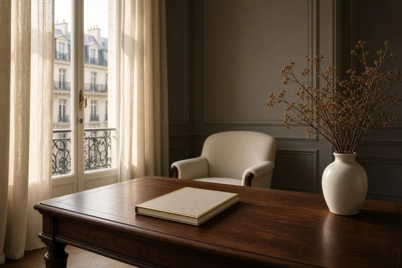 Bureau de consultant, fauteuil et lumière du jour