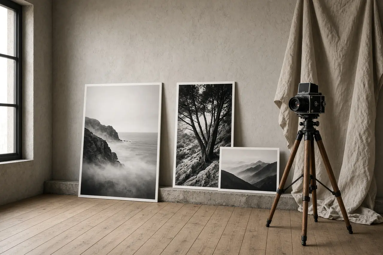 Studio de photographe, tirages et chambre